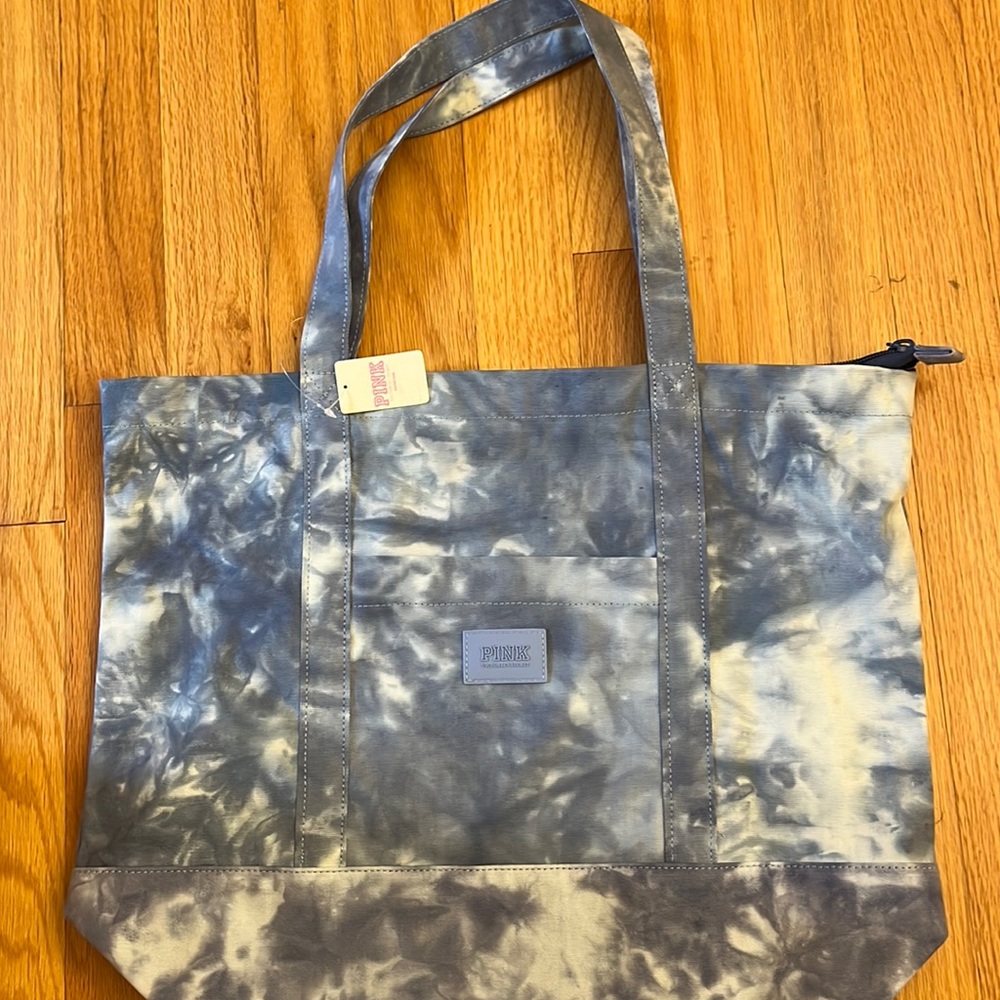 PINK Tie dye blue bag